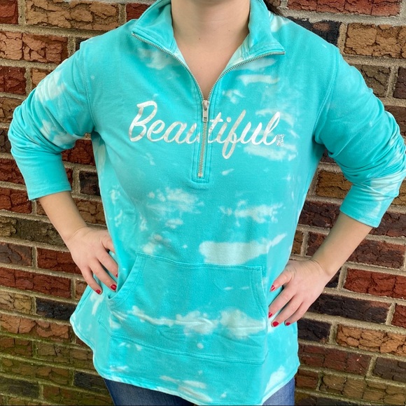 NY&company long sleeve pull over beautiful tie dye - Picture 5 of 11